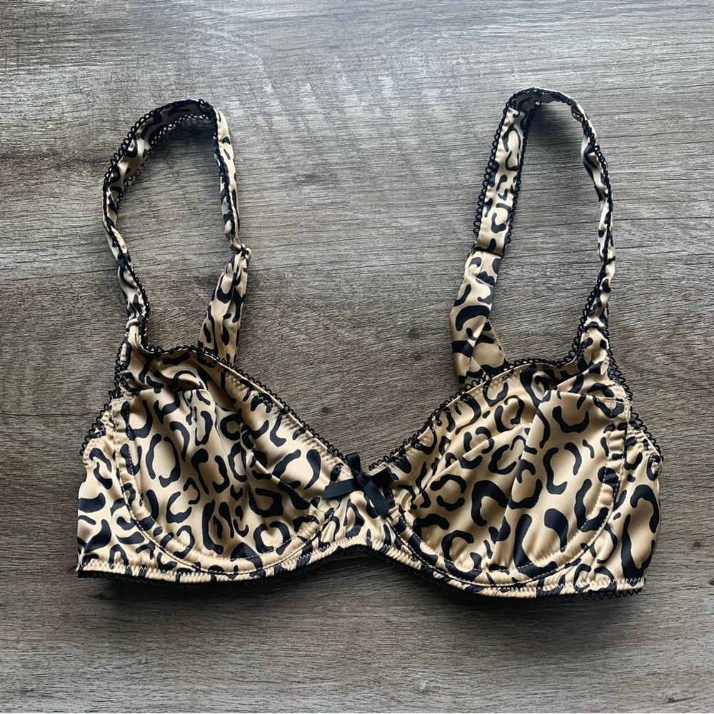 For Love And Lemons Leopard Print Bra